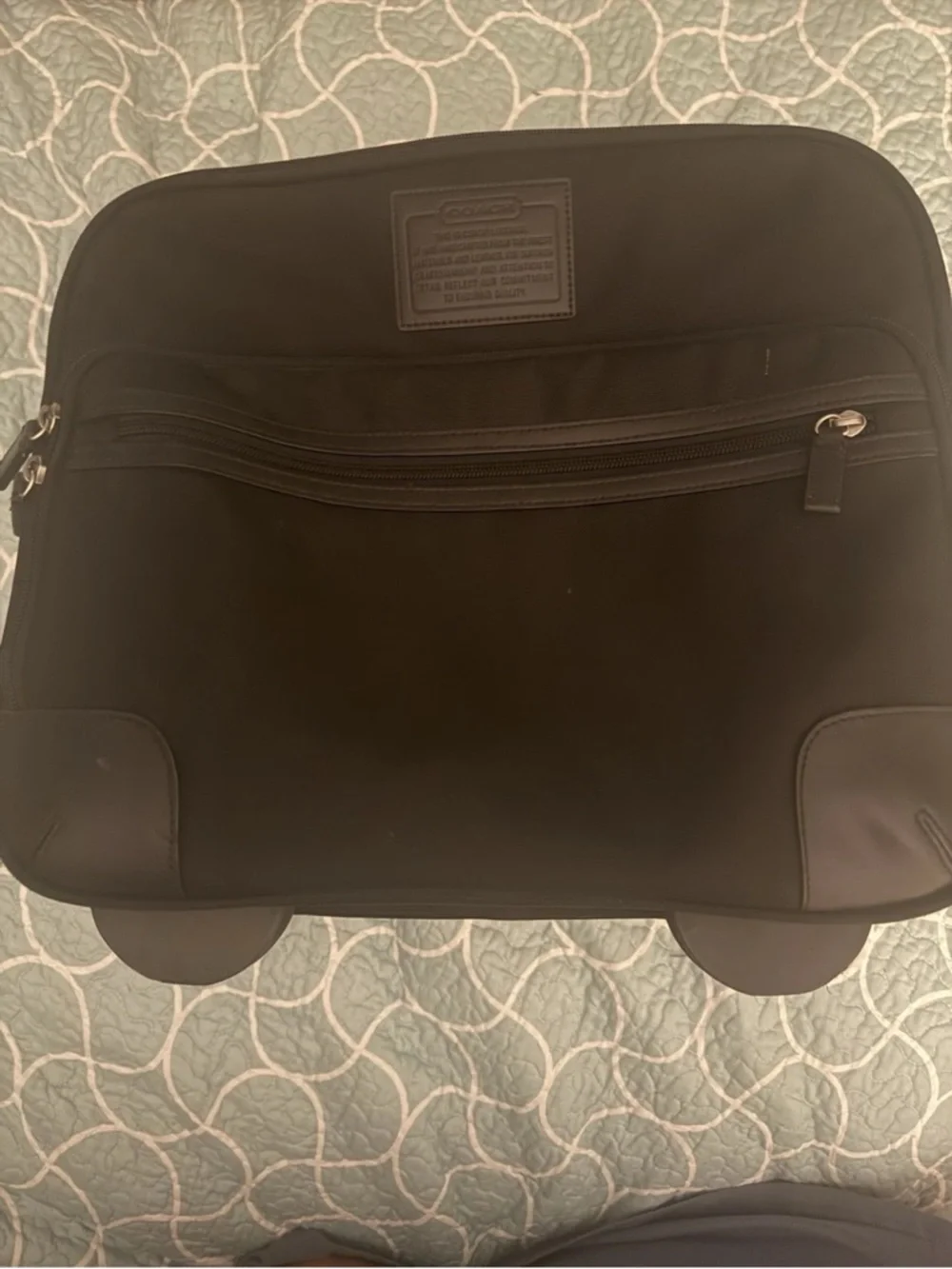 Coach Ballistic Nylon carry on spinner